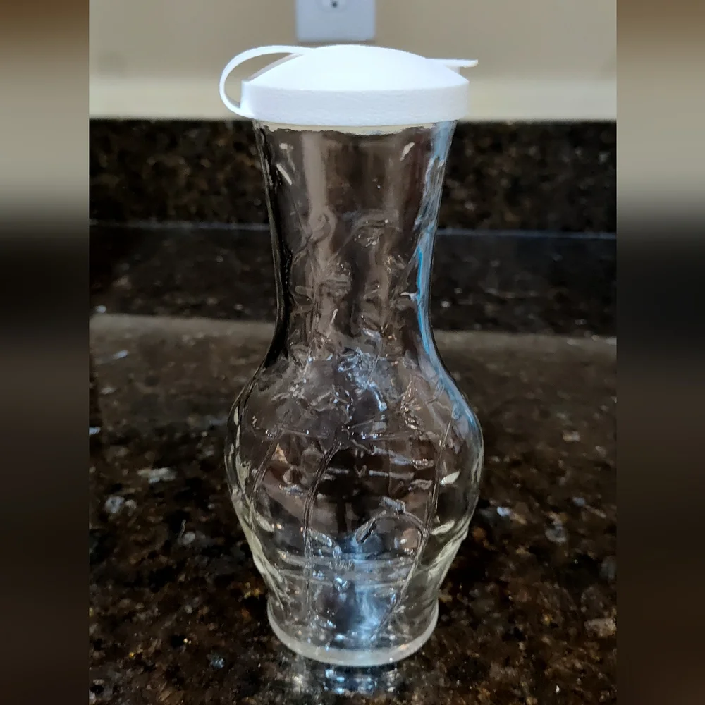 GOOD SEASONS CRUET GLASS SALAD DRESSING SHAKER BOTTLE W/ POUR LID